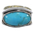 Silver Southwest Turquoise Jewelry Ring Size 5-3/4 QX83809